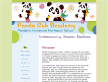 Tablet Screenshot of pandacubacademy.org